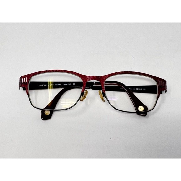 FYSH 3435 463 Eyeglass Frames Only 52-18-135 Red Black Urban Eyewear main image 15